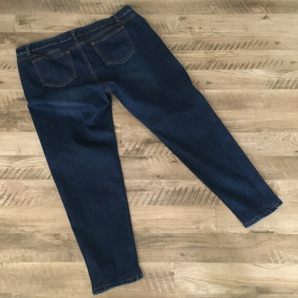 Baccini Dark Blue Women's Denim Jeans 20W - Picture 3 of 10